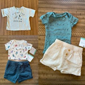 Little🌎Planet Organic Cotton Sets (5pc) Boys 6m NWT